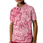 Australia Indigenous Mother's Day Kid Polo Shirt Breast Cancer Survivor