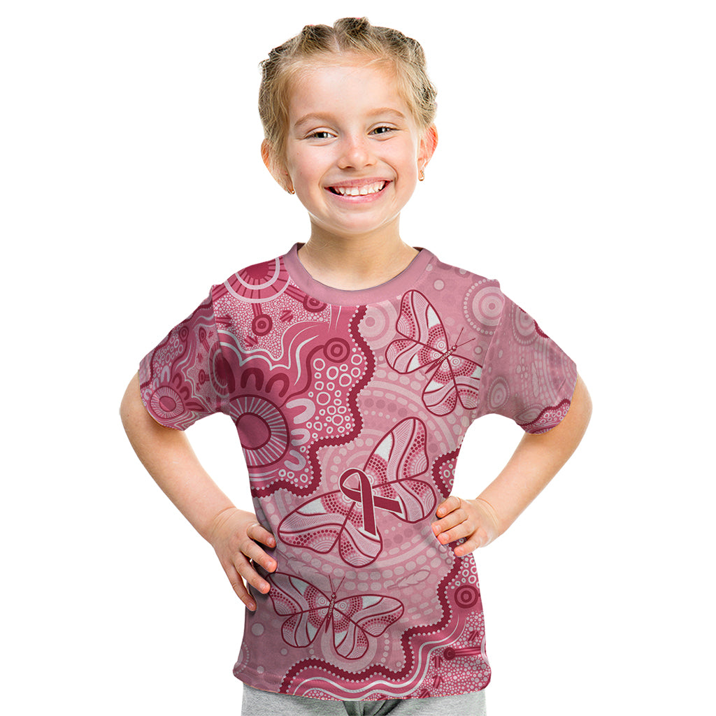 Australia Indigenous Mother's Day Kid T Shirt Breast Cancer Survivor