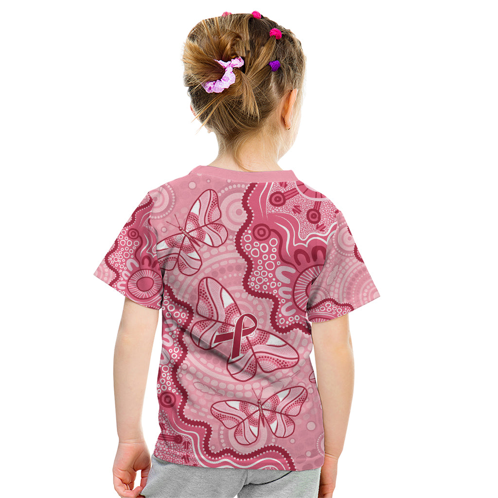 Australia Indigenous Mother's Day Kid T Shirt Breast Cancer Survivor