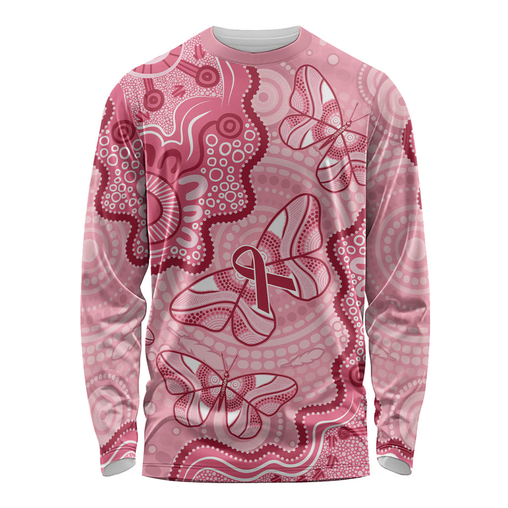 Australia Indigenous Mother's Day Long Sleeve Shirt Breast Cancer Survivor