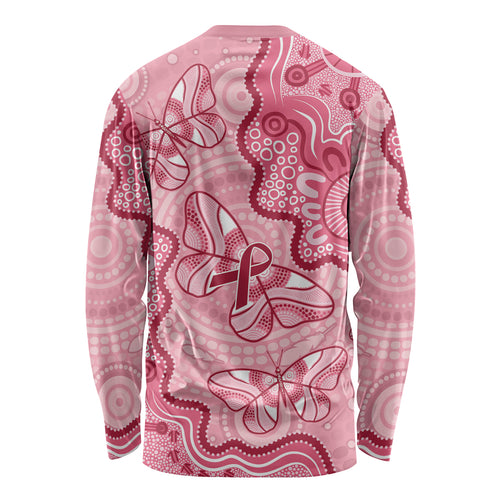 Australia Indigenous Mother's Day Long Sleeve Shirt Breast Cancer Survivor