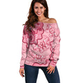 Australia Indigenous Mother's Day Off Shoulder Sweater Breast Cancer Survivor