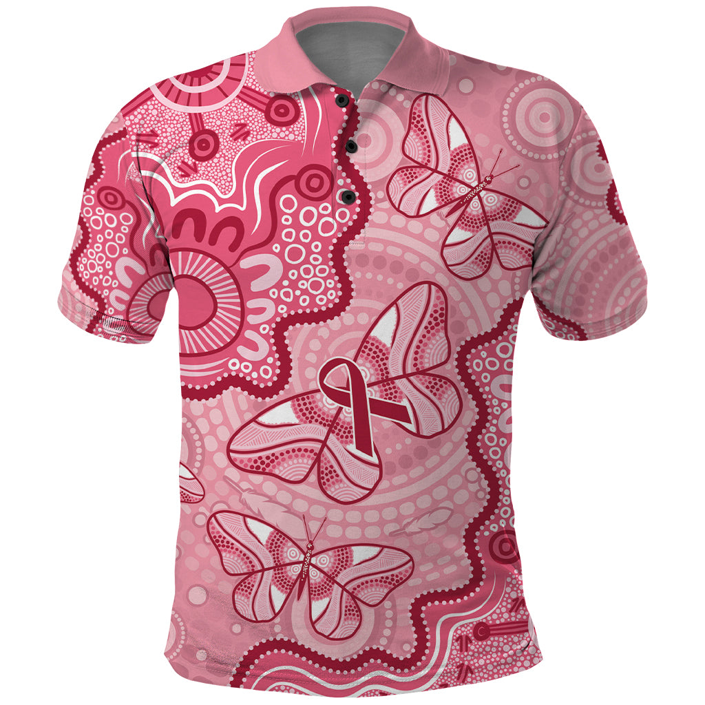 Australia Indigenous Mother's Day Polo Shirt Breast Cancer Survivor