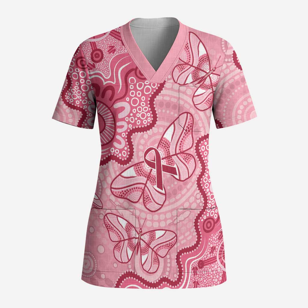 Australia Indigenous Mother's Day Scrub Top Breast Cancer Survivor - Aussie Hoodie