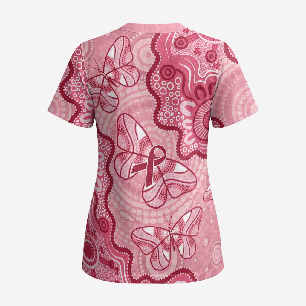 Australia Indigenous Mother's Day Scrub Top Breast Cancer Survivor - Aussie Hoodie
