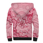 Australia Indigenous Mother's Day Sherpa Hoodie Breast Cancer Survivor