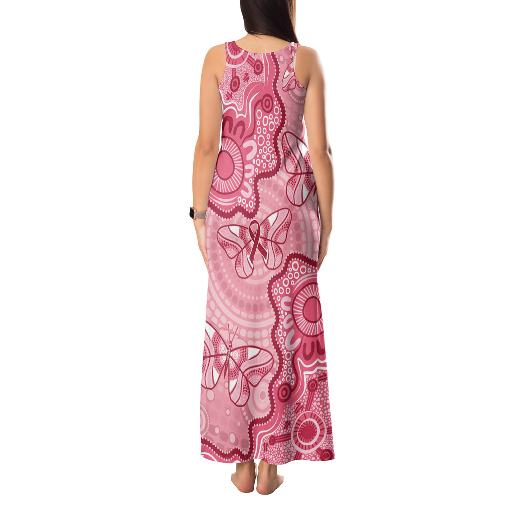 Australia Indigenous Mother's Day Tank Maxi Dress Breast Cancer Survivor