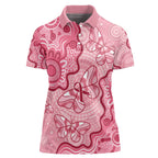 Australia Indigenous Mother's Day Women Polo Shirt Breast Cancer Survivor