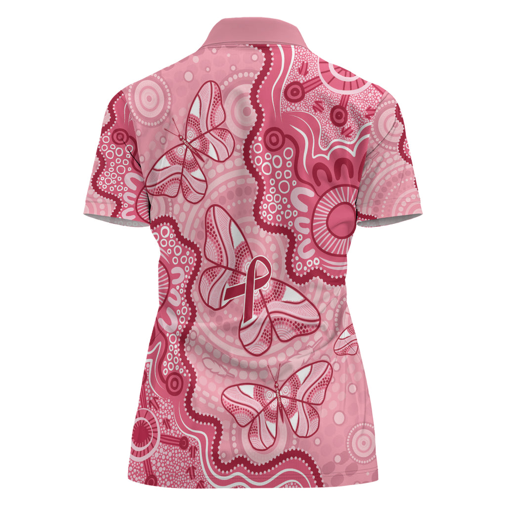 Australia Indigenous Mother's Day Women Polo Shirt Breast Cancer Survivor