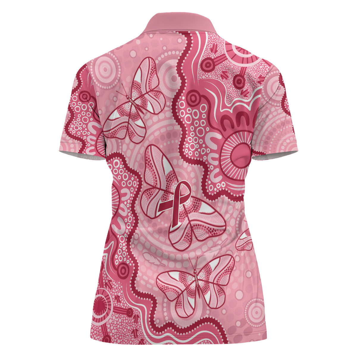 Australia Indigenous Mother's Day Women Polo Shirt Breast Cancer Survivor