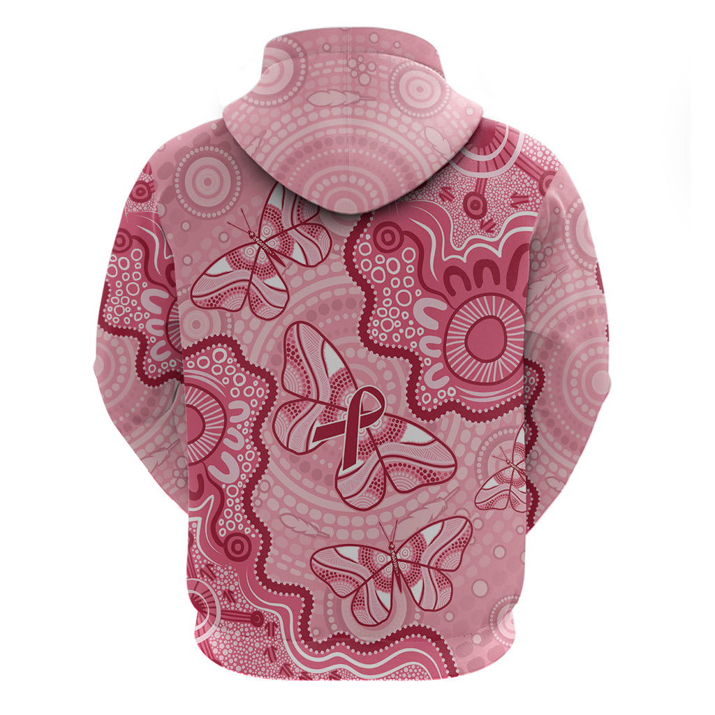 Australia Indigenous Mother's Day Zip Hoodie Breast Cancer Survivor