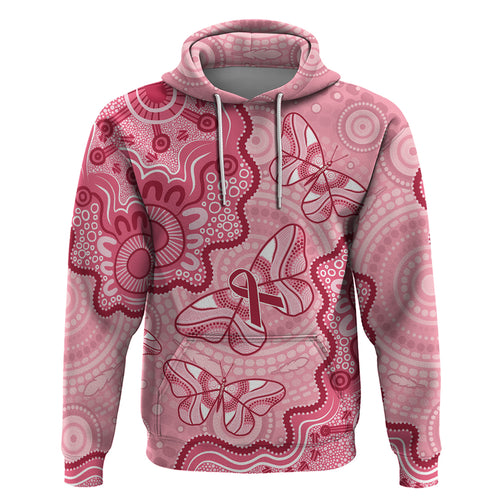 Australia Indigenous Mother's Day Zip Hoodie Breast Cancer Survivor