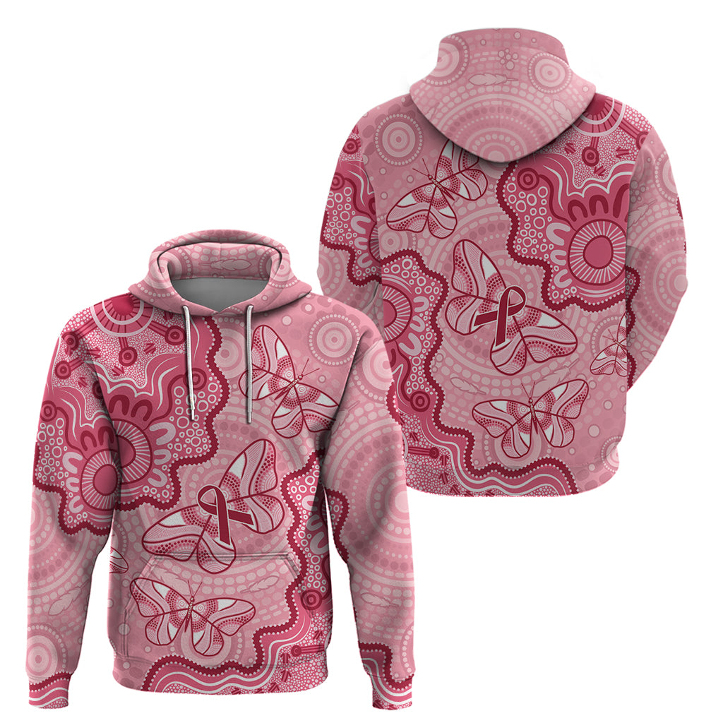 Australia Indigenous Mother's Day Zip Hoodie Breast Cancer Survivor