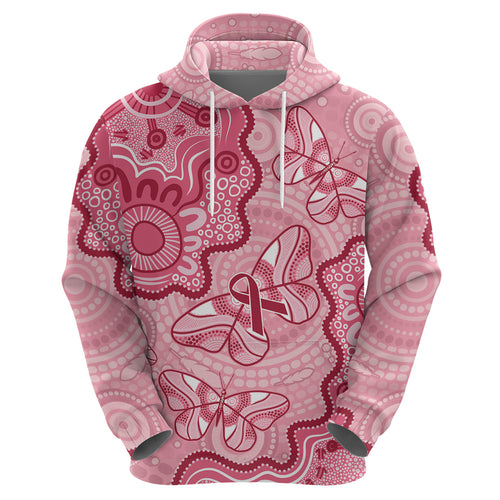 Australia Indigenous Mother's Day Zip Hoodie Breast Cancer Survivor