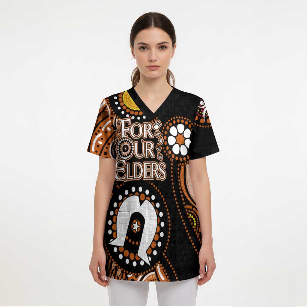 Personalised NAIDOC 2023 Scrub Top Nothern Territory For Our Elders - Aussie Hoodie