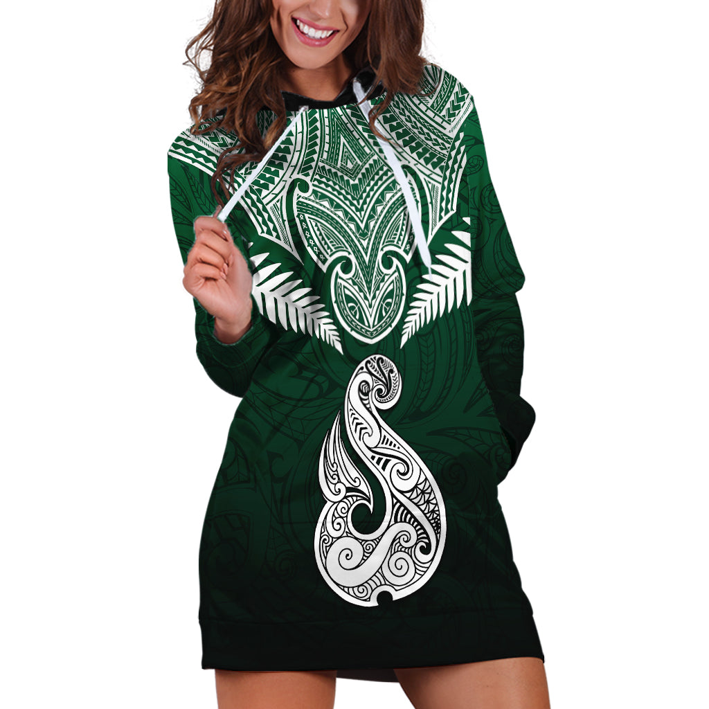peronsalised-new-zealand-hoodie-dress-hei-matau-mix-silver-fern-basic