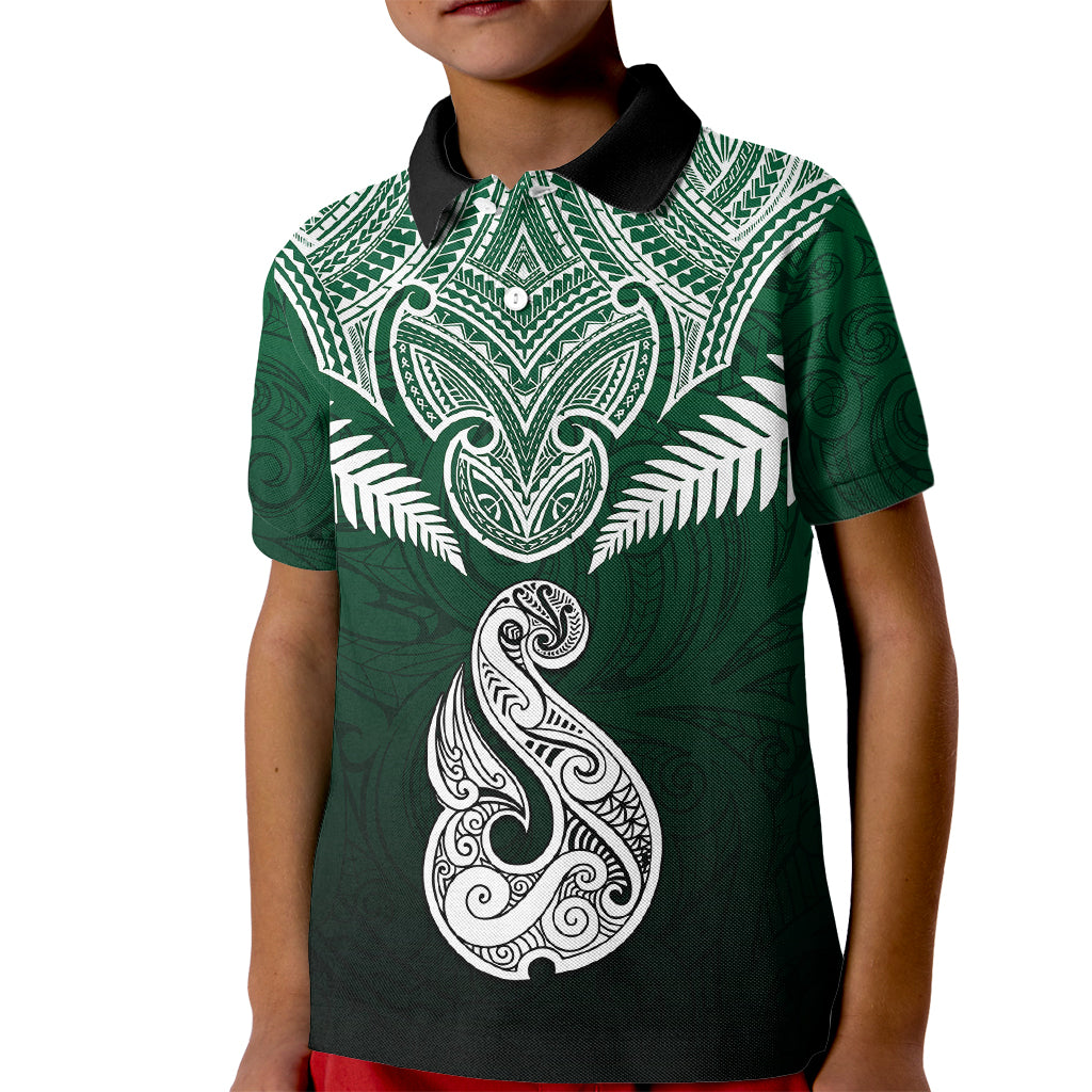 peronsalised-new-zealand-kid-polo-shirt-hei-matau-mix-silver-fern-basic