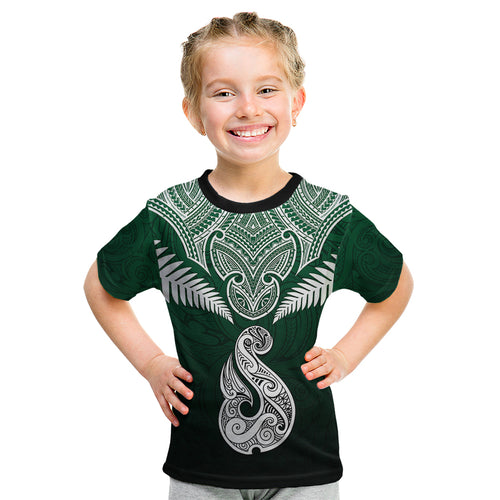 peronsalised-new-zealand-kid-t-shirt-hei-matau-mix-silver-fern-basic