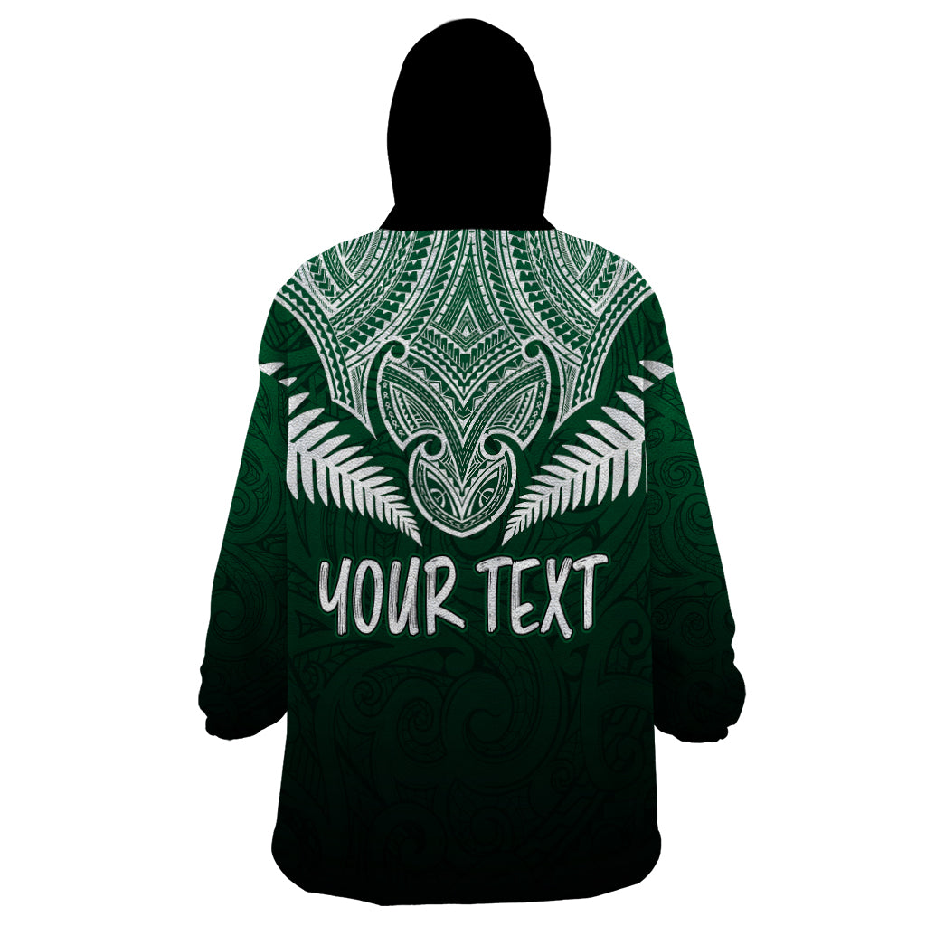 peronsalised-new-zealand-wearable-blanket-hoodie-hei-matau-mix-silver-fern-basic