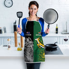 New Zealand - South Africa Greatest Rivals Rugby Apron Kiwi Vs Bokke