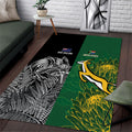New Zealand - South Africa Greatest Rivals Rugby Area Rug Kiwi Vs Bokke