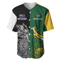 New Zealand - South Africa Greatest Rivals Rugby Custom Baseball Jersey Kiwi Vs Bokke