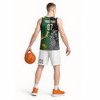 New Zealand - South Africa Greatest Rivals Rugby Custom Basketball Jersey Kiwi Vs Bokke