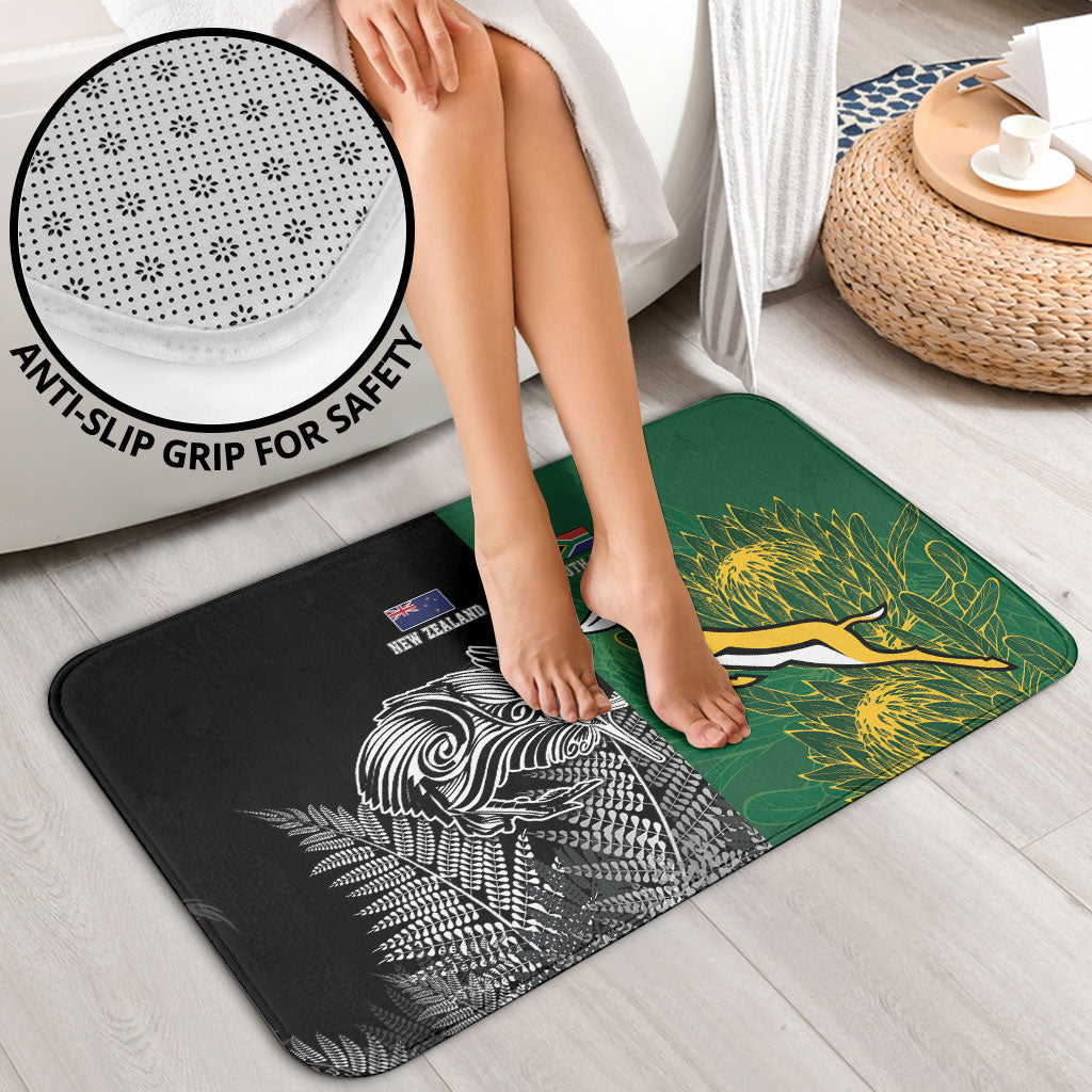New Zealand - South Africa Greatest Rivals Rugby Bathroom Set Kiwi Vs Bokke