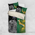 New Zealand - South Africa Greatest Rivals Rugby Bedding Set Kiwi Vs Bokke