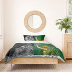 New Zealand - South Africa Greatest Rivals Rugby Bedding Set Kiwi Vs Bokke