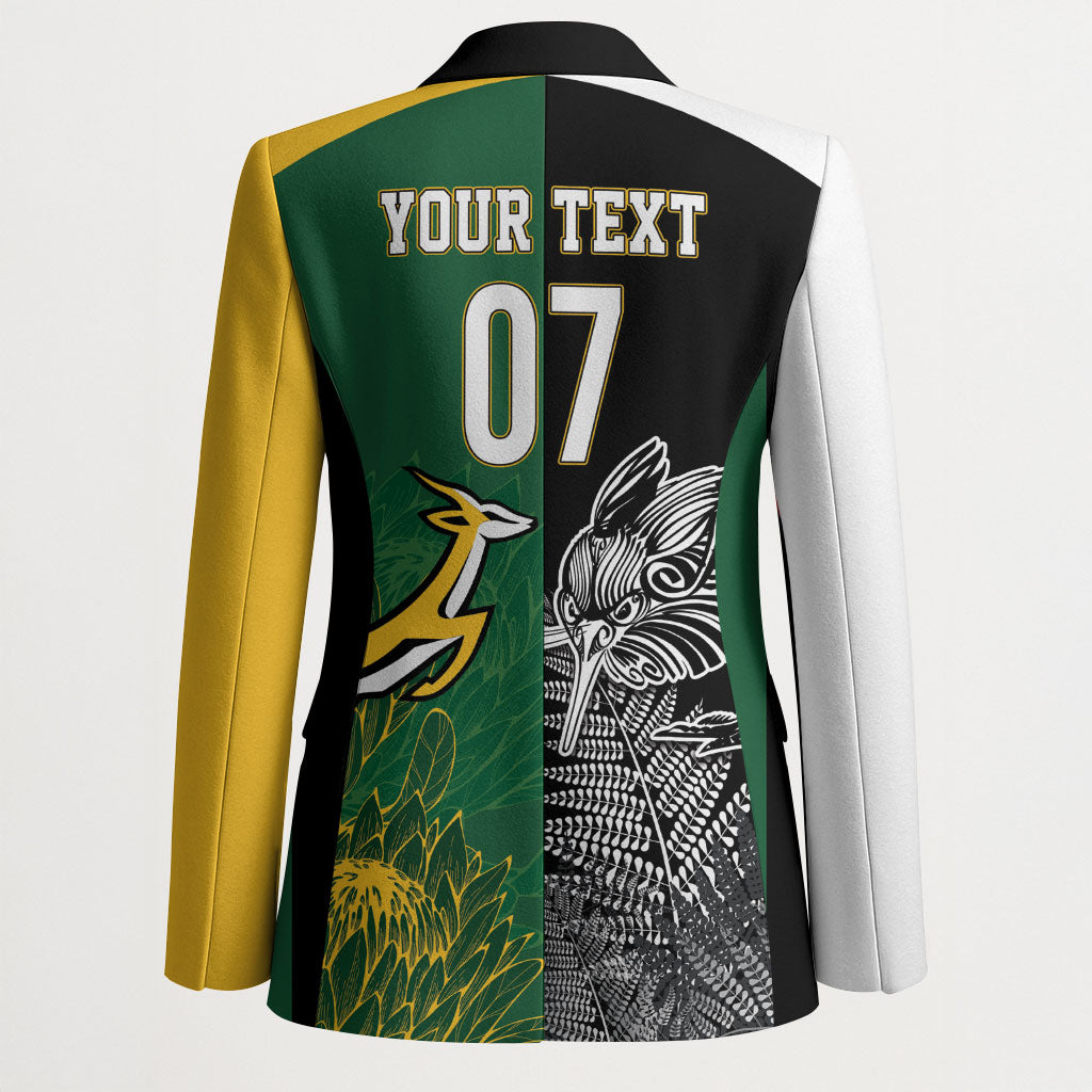 New Zealand - South Africa Greatest Rivals Rugby Custom Blazer Kiwi Vs Bokke