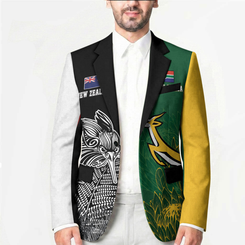 New Zealand - South Africa Greatest Rivals Rugby Custom Blazer Kiwi Vs Bokke