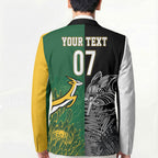 New Zealand - South Africa Greatest Rivals Rugby Custom Blazer Kiwi Vs Bokke