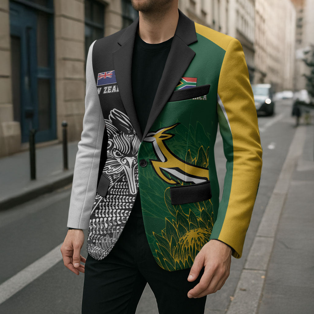 New Zealand - South Africa Greatest Rivals Rugby Custom Blazer Kiwi Vs Bokke