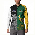 New Zealand - South Africa Greatest Rivals Rugby Custom Button Sweatshirt Kiwi Vs Bokke