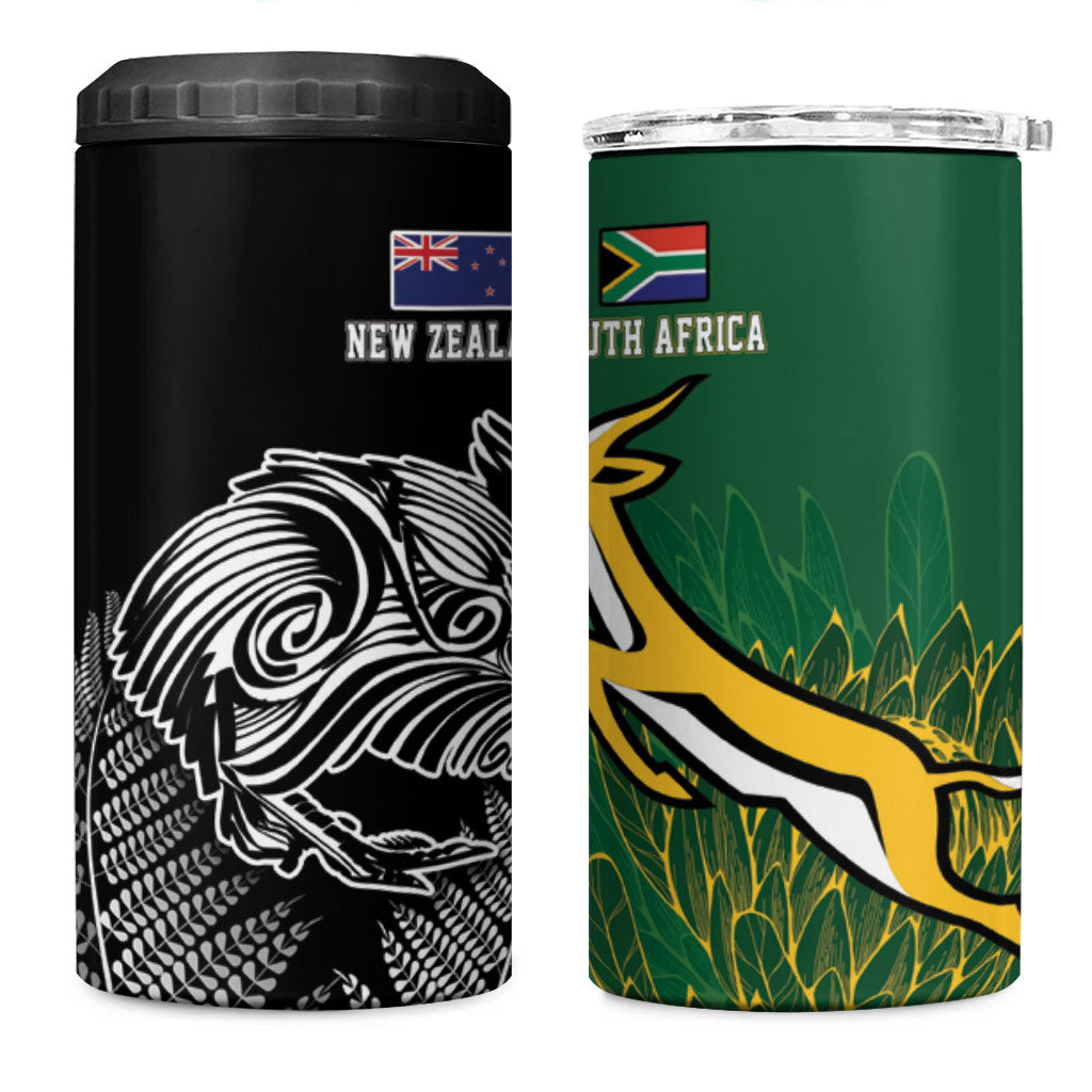 New Zealand - South Africa Greatest Rivals Rugby 4 in 1 Can Cooler Tumbler Kiwi Vs Bokke
