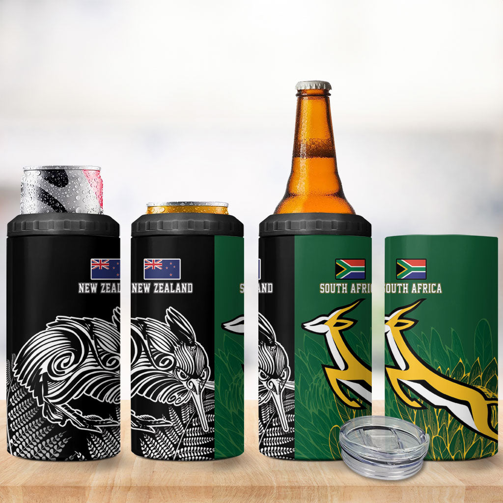 New Zealand - South Africa Greatest Rivals Rugby 4 in 1 Can Cooler Tumbler Kiwi Vs Bokke