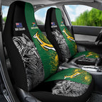 New Zealand - South Africa Greatest Rivals Rugby Car Seat Cover Kiwi Vs Bokke