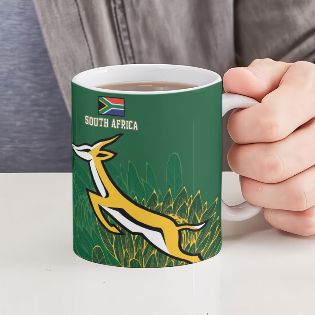 New Zealand - South Africa Greatest Rivals Rugby Ceramic Mug Kiwi Vs Bokke