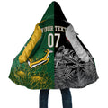 New Zealand - South Africa Greatest Rivals Rugby Custom Cloak Kiwi Vs Bokke