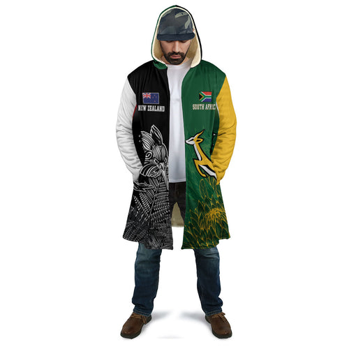 New Zealand - South Africa Greatest Rivals Rugby Custom Cloak Kiwi Vs Bokke
