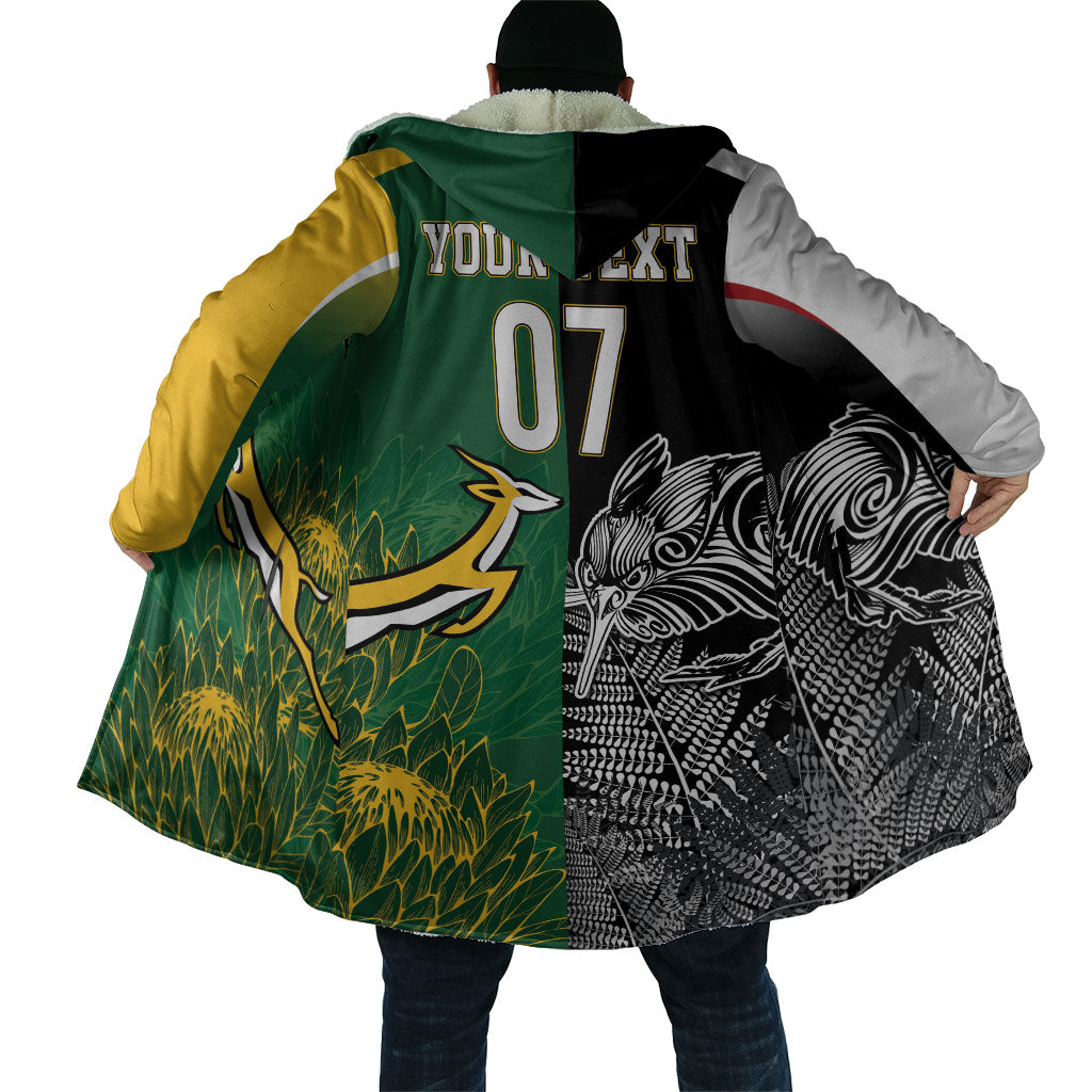 New Zealand - South Africa Greatest Rivals Rugby Custom Cloak Kiwi Vs Bokke