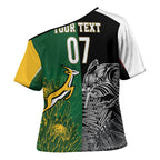 New Zealand - South Africa Greatest Rivals Rugby Custom Cross Shoulder Shirt Kiwi Vs Bokke
