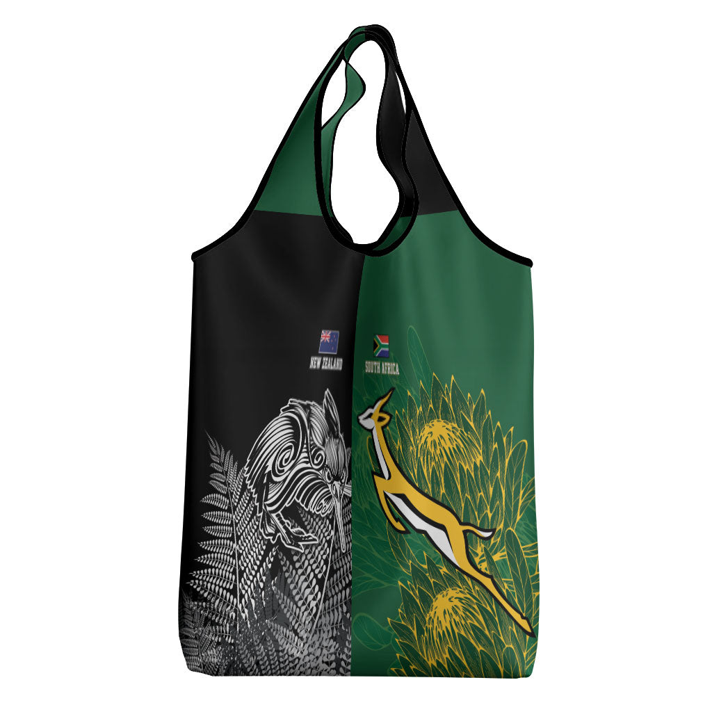 New Zealand - South Africa Greatest Rivals Rugby Grocery Bag Kiwi Vs Bokke