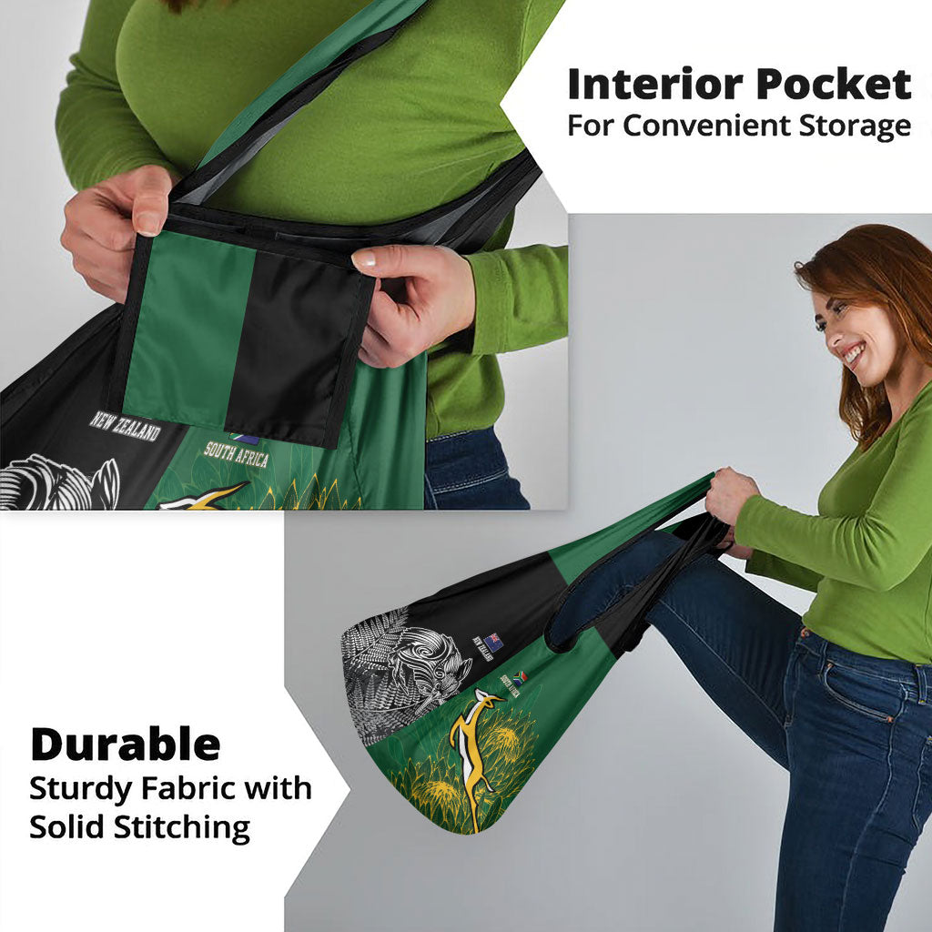 New Zealand - South Africa Greatest Rivals Rugby Grocery Bag Kiwi Vs Bokke