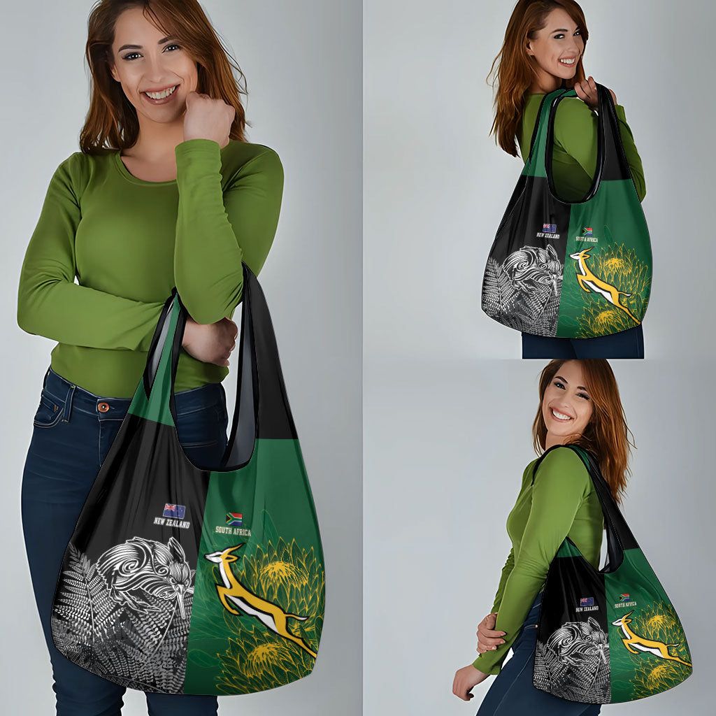 New Zealand - South Africa Greatest Rivals Rugby Grocery Bag Kiwi Vs Bokke