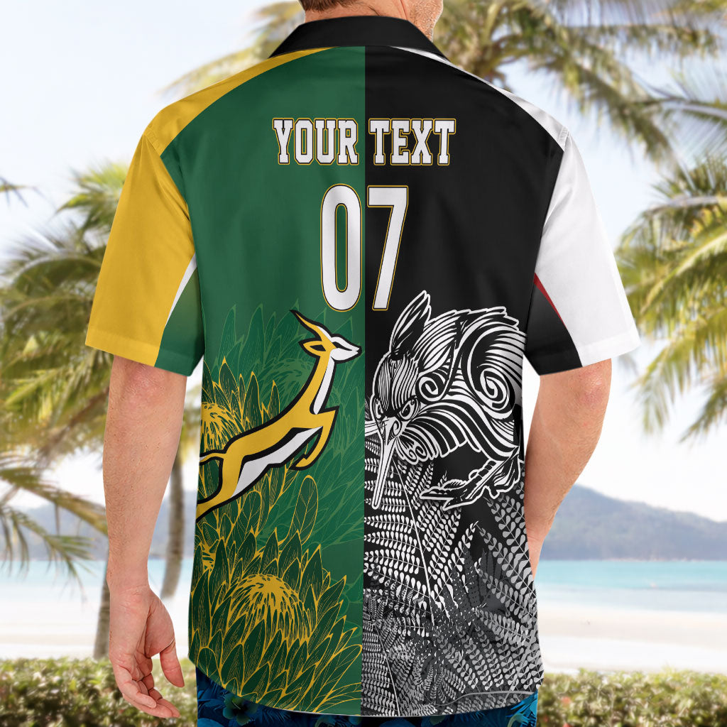 New Zealand - South Africa Greatest Rivals Rugby Custom Hawaiian Shirt Kiwi Vs Bokke