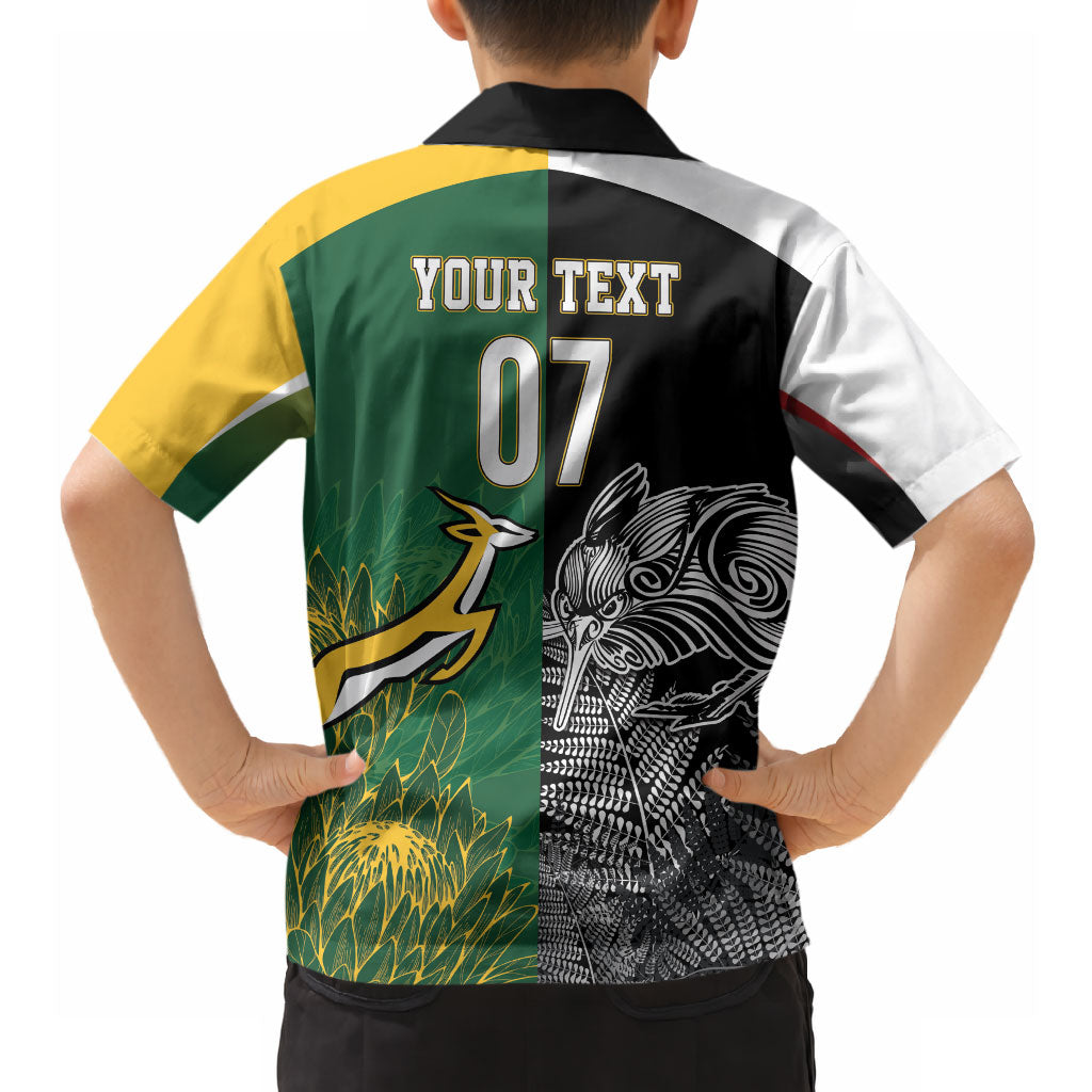 New Zealand - South Africa Greatest Rivals Rugby Custom Hawaiian Shirt Kiwi Vs Bokke