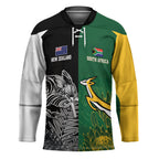 New Zealand - South Africa Greatest Rivals Rugby Custom Hockey Jersey Kiwi Vs Bokke
