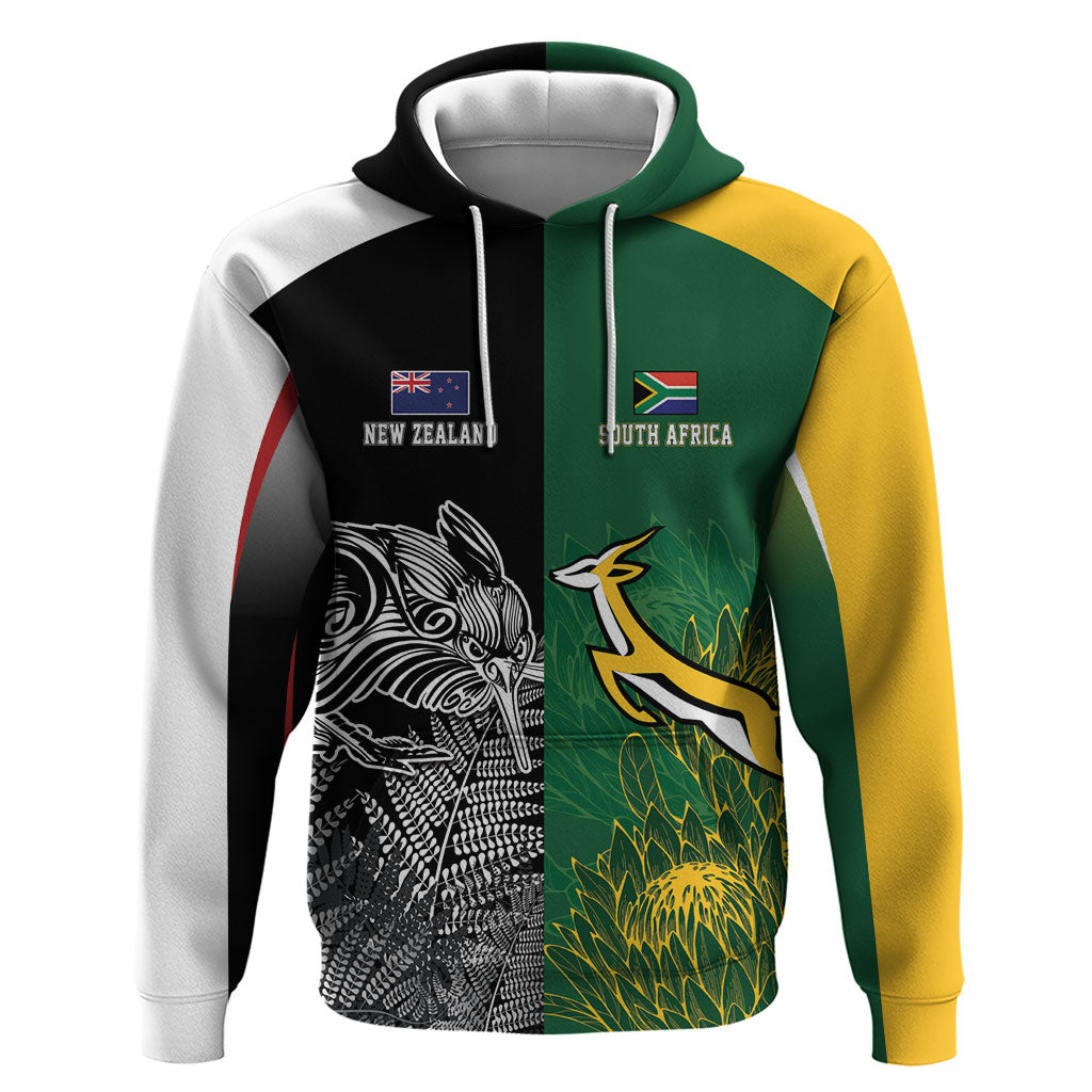 New Zealand - South Africa Greatest Rivals Rugby Custom Hoodie Kiwi Vs Bokke